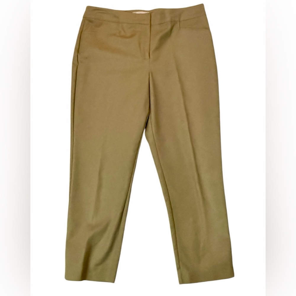 Chicos Fabulously Slimming Cropped Regular Front Stretch Size 0‎ Light Brown